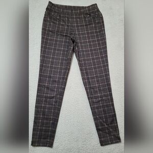 Talbots Blue & Red Plaid Pull-on Pants Size 8